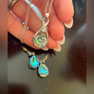 Ladies 90s Style SilverJewelry Set